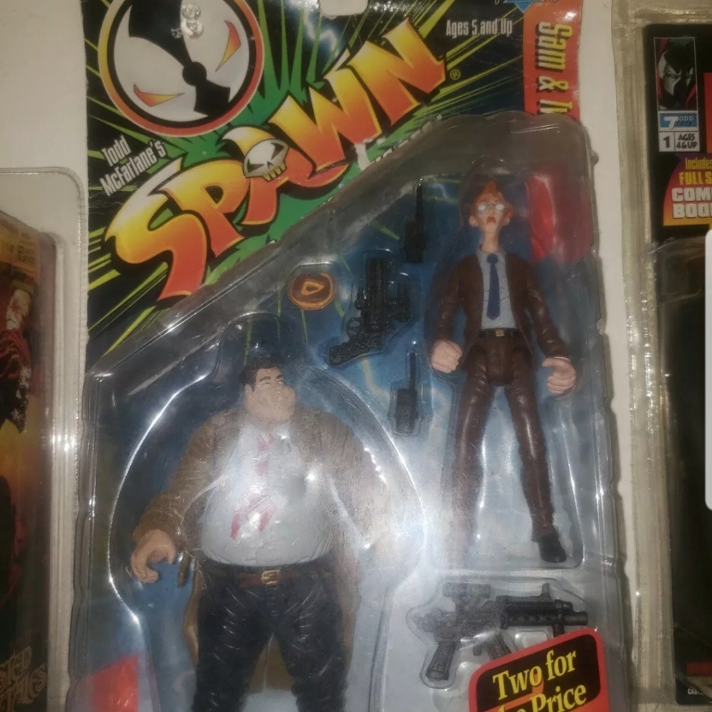 Vintage 90's Spawn Action Figure Sam and Twitch